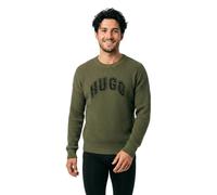 HUGO Maglione oversize in cotone a coste con logo stile college - Style Showdy, 50564233 Oliva M