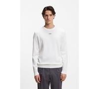 HUGO Maglione slim fit in cotone con logo - Style San Cassius-C2, 50553588 Bianco M