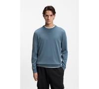 HUGO Maglione slim fit in cotone con logo - Style San Cassius-C2, 50553588 Blu XXL