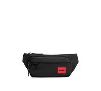 HUGO Marsupio in tessuto riciclato con etichetta con logo rossa - Style Ethon 2.0N_Bumbag N, 50491759 Nero pz.