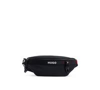 HUGO Marsupio con logo a contrasto e cinghia regolabile - Style Dusky_Bumbag, 50536023 Nero pz.