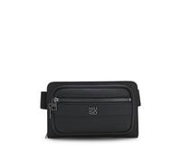 HUGO Marsupio in similpelle martellata con logo scomposto - Style Quantic_Crossover, 50552291 Nero pz.