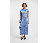 HUGO Maxi vestito con maniche ad aletta e stampa floreale - Style Kamela-1, 50530483 Blu a motivi 42