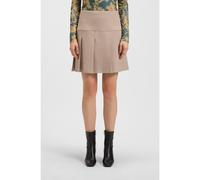 HUGO Minigonna a pieghe in tessuto elasticizzato mouliné - Style Renore, 50544771 Marrone chiaro 36