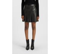HUGO Minigonna in similpelle con pieghe - Style Renore-1, 50550980 Nero 40