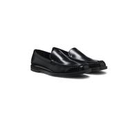 HUGO Mocassini in pelle con logo impilato - Style Liora_Loafer_alt, 50574071 Nero 40