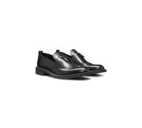 HUGO Mocassini penny in pelle con dettagli brogue - Style Lysander_loaf_bobr, 50548636 Nero 43