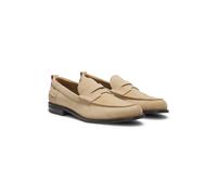 HUGO Mocassini penny in pelle scamosciata - Style Varian_loaf_sdzz, 50563464 Beige chiaro 39