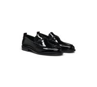 HUGO Mocassini penny in pelle verniciata con logo scomposto - Style Varian_loaf_pthw, 50552638 Nero 46