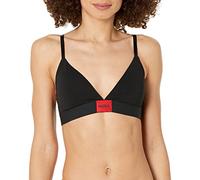 HUGO Modern Cotton Stretch Triangle Bra Reggiseno, Opaque, catrame Nero, M Donna