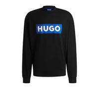 HUGO Felpa 'Niero' azzurro / nero / bianco, Taglia L