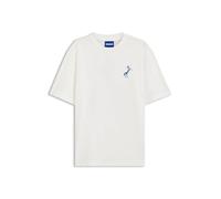 HUGO - Blue Noxwash - T-shirt bianca regular fit con logo-Bianco M