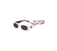 HUGO Occhiali da sole in acetato bianco con cordino rimovibile con slogan - Style HG 1220/SVK652IR, 58107885 Bianco pz.