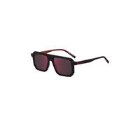 HUGO Occhiali da sole neri con dettagli nel rosso tipico del marchio - Style HG 1312/S80753AO, 58138305 Nero pz.