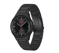 HUGO Orologio placcato nero illuminato con quadrante tono su tono - Style #LIT, 58733312 Nero pz.