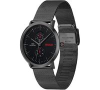HUGO Orologio placcato nero stile con bracciale maglia mesh - Style #STYLE, 58733331 Grigio scuro pz.