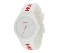 HUGO Orologio analogico '#LIT FOR HIM' rosso / bianco Uomo HUGO One Size