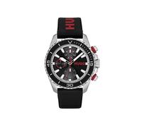 HUGO Orologio con quadrante nero e cinturino in silicone con logo - Style #DIVE, 58565080 Nero pz.