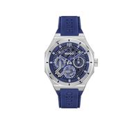 HUGO Orologio Analogico Multifunzione al Quarzo da Uomo Collezione #GRAIL SKELETON con Cinturino in Silicone Blu - 1530375