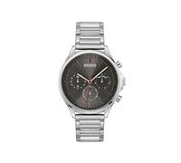 HUGO Orologio Analogico Multifunzione al Quarzo da Uomo Collezione #SMASH MULTI con Cinturino in Acciaio Inossidabile Argentato, 1530411, Grey