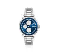 HUGO Orologio color argento con quadrante blu - Style #STAMP MULTI, HB1530386 Argento pz.