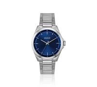 HUGO Orologio in acciaio inox con quadrante testurizzato blu - Style #SEAM, 58733313 Color argento pz.