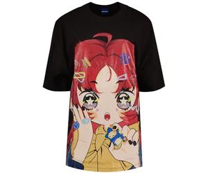 HUGO Oversized Tee_b_4 Maglietta, 002nero, L Donna