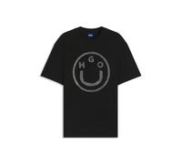 HUGO Oversized_Tee_b_6 Maglietta, Nero 001, M Donna