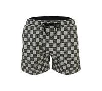 HUGO Boxer da mare con loghi a scacchi - Style AARON_SWIM, 50556792 Verde S