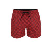 HUGO Pantaloncini da bagno 'Aaron' rosso / nero Uomo HUGO M