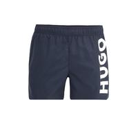 HUGO Pantaloncini da bagno 'Abas' marino / bianco Uomo HUGO XL marino / bianco