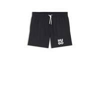 HUGO Boxer da mare ad asciugatura rapida con logo stampato in pila - Style PAOLO, 50545464 Nero S