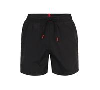 HUGO Pantaloncini da bagno 'FAB' rosso / nero Uomo HUGO L rosso / nero