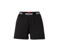 HUGO Pantaloncini da pigiama nero / bianco, Taglia XS
