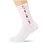 HUGO 3p QS Rib Tape MD 10272097 01 Calzettoni Corti, Neutro, 39-42 Uomo