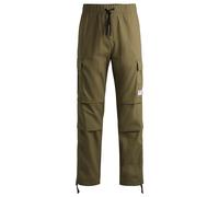 HUGO Pantaloni Cargo da Uomo Gadic242 Relaxed-Fit in Cotone Strutturato, Open Green345, XL