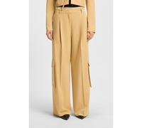 HUGO Pantaloni cargo relaxed fit in tessuto elasticizzato - Style Herota, 50538656 Beige 48