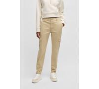 HUGO Pantaloni cargo slim fit in cotone elasticizzato - Style Hasuny-1-D_B, 50538265 Beige chiaro 38