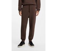 HUGO Pantaloni casual in cotone con polsini elasticizzati - Style Dayote232, 50489617 Marrone XXL