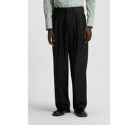 HUGO Pantaloni con fit moderno in twill di misto lana - Style Fedix251, 50547242 Nero 98