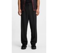 HUGO Pantaloni con fit moderno in twill elasticizzato con piega sulla parte anteriore - Style Flips251X, 50538671 Nero 94