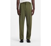 HUGO Pantaloni con fit moderno in twill elasticizzato con piega sulla parte anteriore - Style Flips251X, 50538671 Verde 50