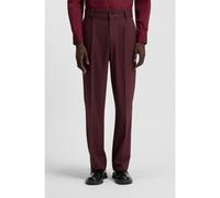 HUGO Pantaloni con fit moderno in twill elasticizzato con piega sulla parte anteriore - Style Flips251X, 50538671 Rosso scuro 46