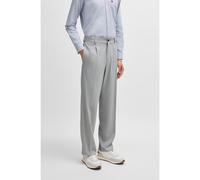 HUGO Pantaloni con fit moderno in twill elasticizzato con piega sulla parte anteriore - Style Flips251X, 50538671 Grigio chiaro 46