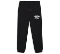 Hugo Pantaloni da Jogging da Uomo Nevez in Cotone con Logo Stampato, Nero, S