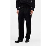 HUGO Pantaloni dal taglio moderno in velluto di cotone con pince sulla parte anteriore - Style Flips251X, 50570197 Nero 46