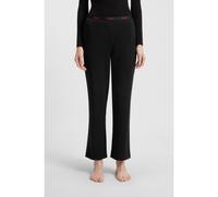 HUGO Pantaloni del pigiama in cotone elasticizzato con elastico in vita con logo - Style HUGO ID PANTS, 50555624 Nero XL