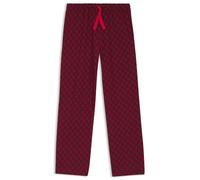 HUGO Pantaloni del pigiama in misto modal elasticizzato con stampa a cuori - Style CASUAL PANTS, 50556937 Rosso scuro L