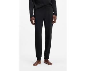 HUGO Pantaloni della tuta in cotone elasticizzato con fondo gamba elastico e logo incorniciato - Style Laze Pants CW, 50525246 Nero L