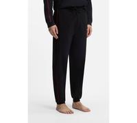 HUGO Pantaloni della tuta in cotone elasticizzato con profili a contrasto - Style PALO PANTS, 50557002 Nero XL